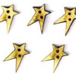 Botón Madera 5 Estrellitas