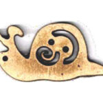 Botón Madera Caracol