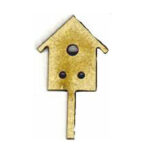 Botón Madera Pajarera