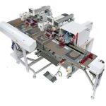 Máquina de plegado y costura de bolsillos de dos cabezales PS342FG2