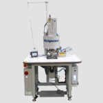 Máquina semiautomática  de soldadura  goma de mascarilla plegada