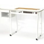 Mesa de madera para máquinas de coser Elna