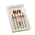 Estuche de 5 Agujas Alfa Número 100