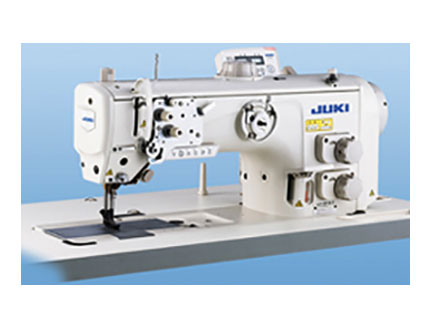 Máquina de coser industrial de triple arrastre con dos agujas. Juki LU 2860. Máquina de coser industrial de triple arrastre con dos agujas. Juki LU 2860.
