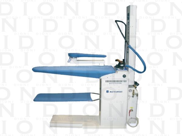 Mesa de plancha universal con calentado de plato, aspiracion y soplado. Rotondi 400/SM