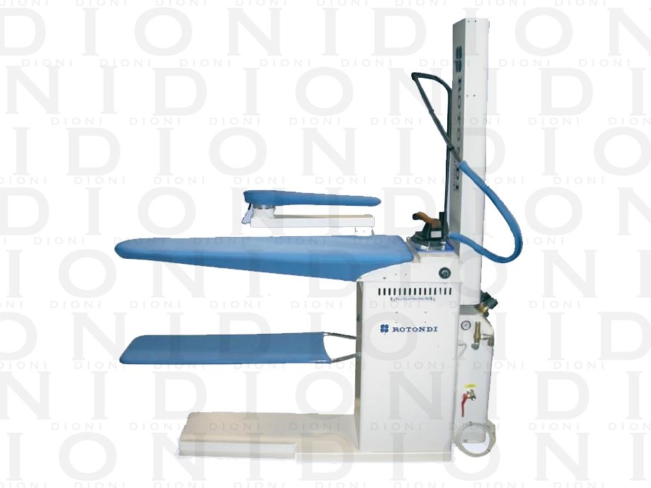 MESA DE PLANCHA PARA ABRIR COSTURAS CON CALENTADO PLATO Y ASPIRACIÓN ROTONDI 400/SMC