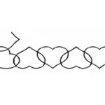 Plantilla Borde Corazones