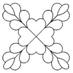 Plantilla Flor Bandera Cruzada