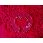 Regla para acolchar círculo con corazón